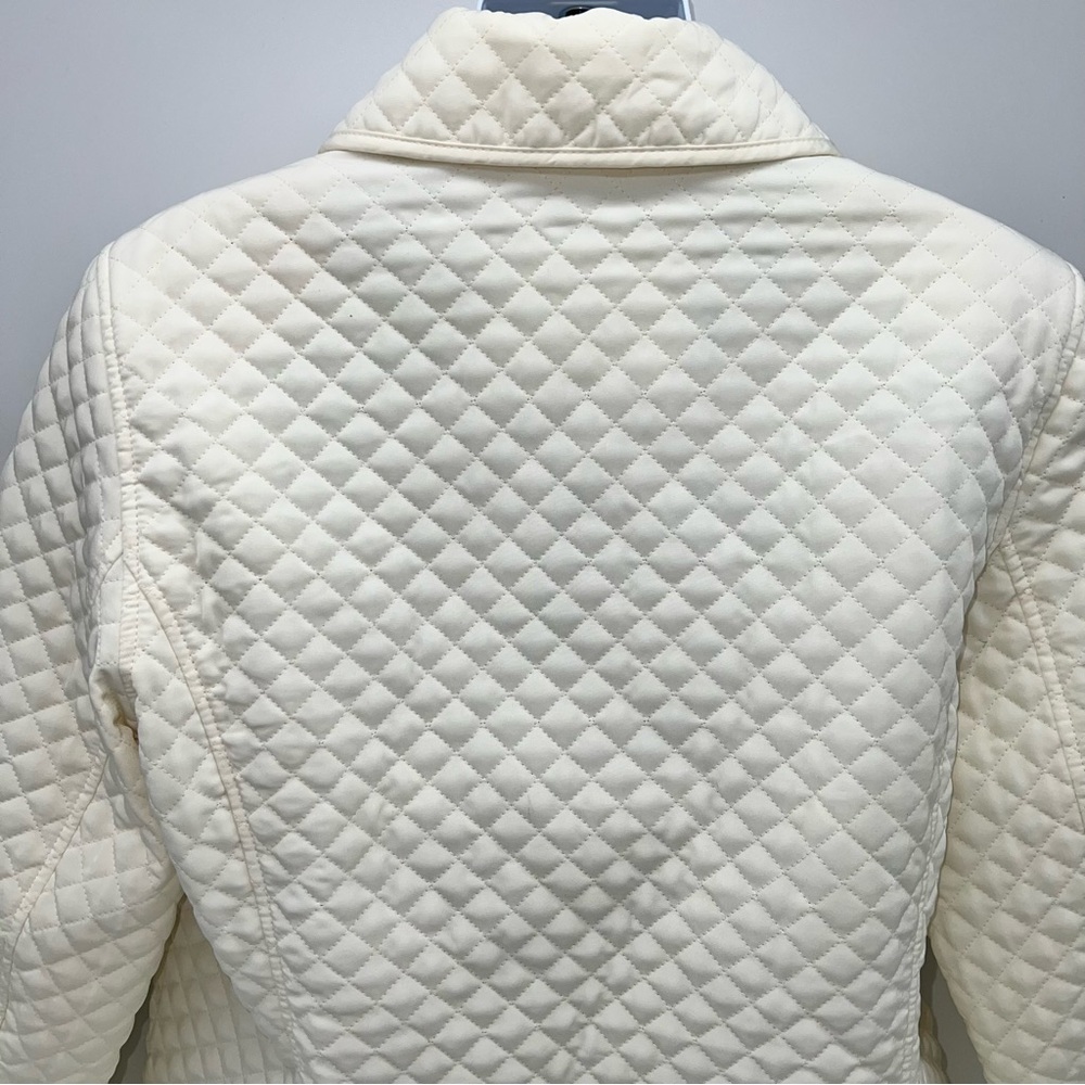 White Stag Quilted Cream Equestrian Styled Puffer Jacket- Size L (12/14) - Picture 5 of 9